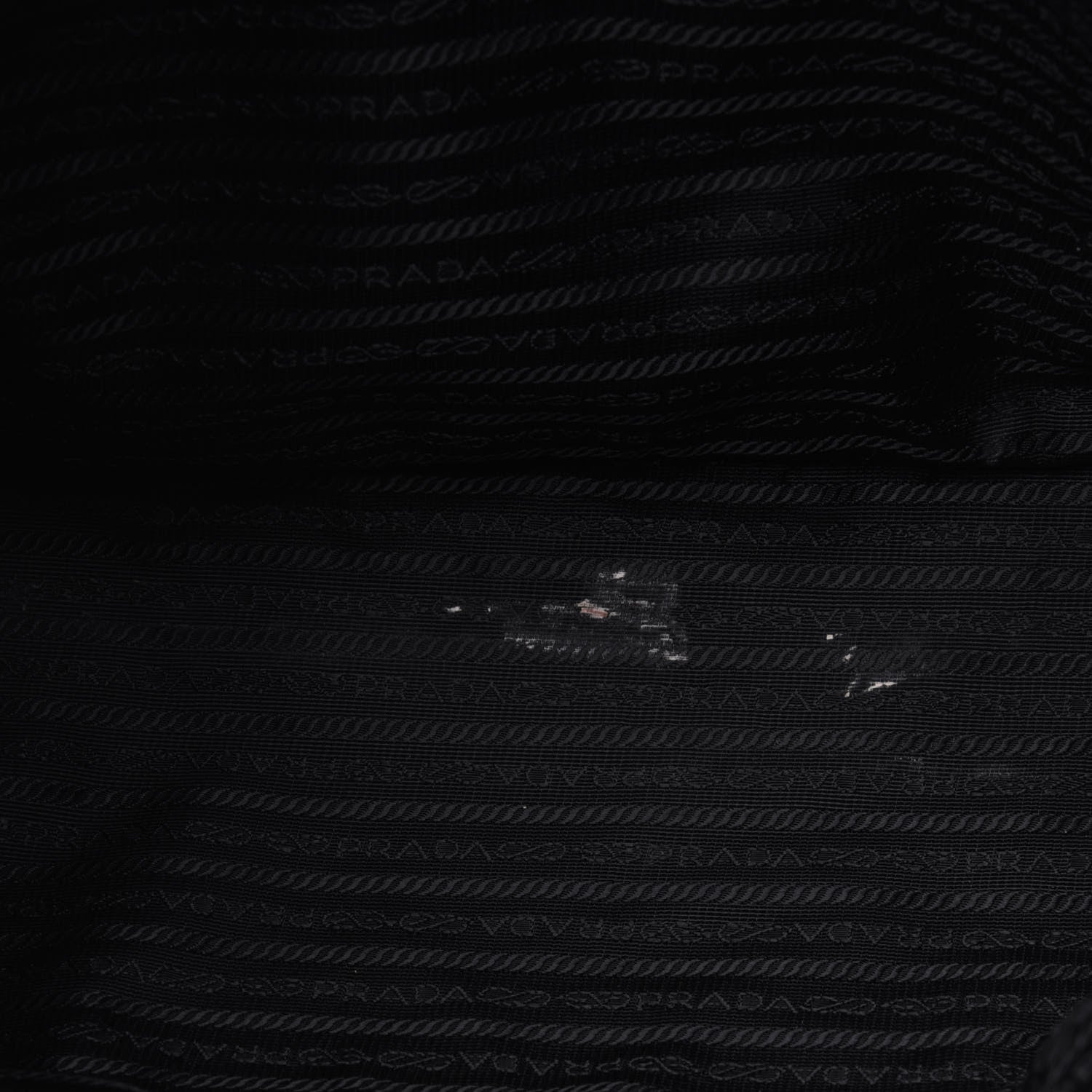 Prada Tessuto Nylon Soft Calf Tote Black 9 of 53