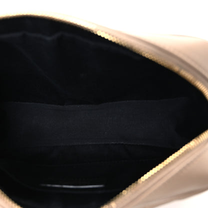Saint Laurent Calfskin Matelasse Monogram Lou Camera Bag Dark Beige 5 of 11