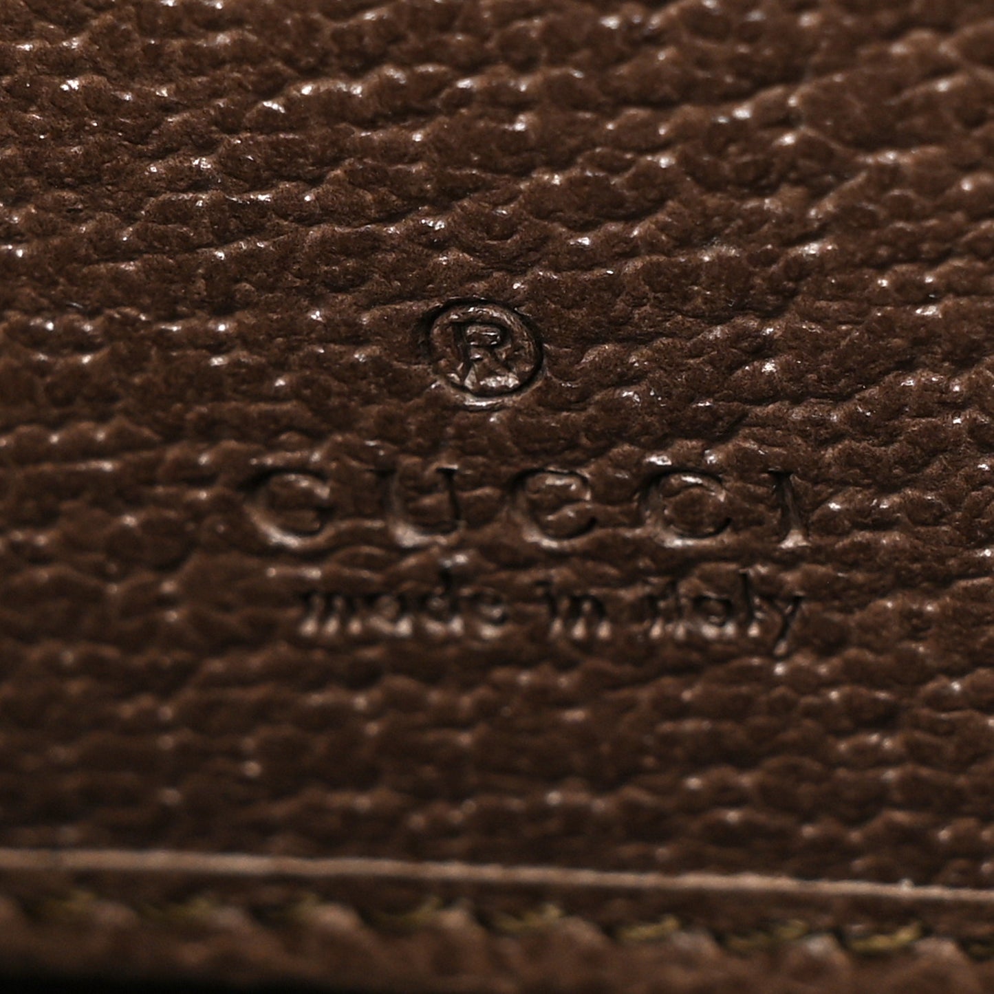 GG Supreme Monogram Web Ophidia Zip Around Wallet Brown