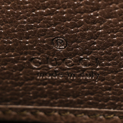 Gucci GG Supreme Monogram Web Ophidia Zip Around Wallet Brown 9 of 12