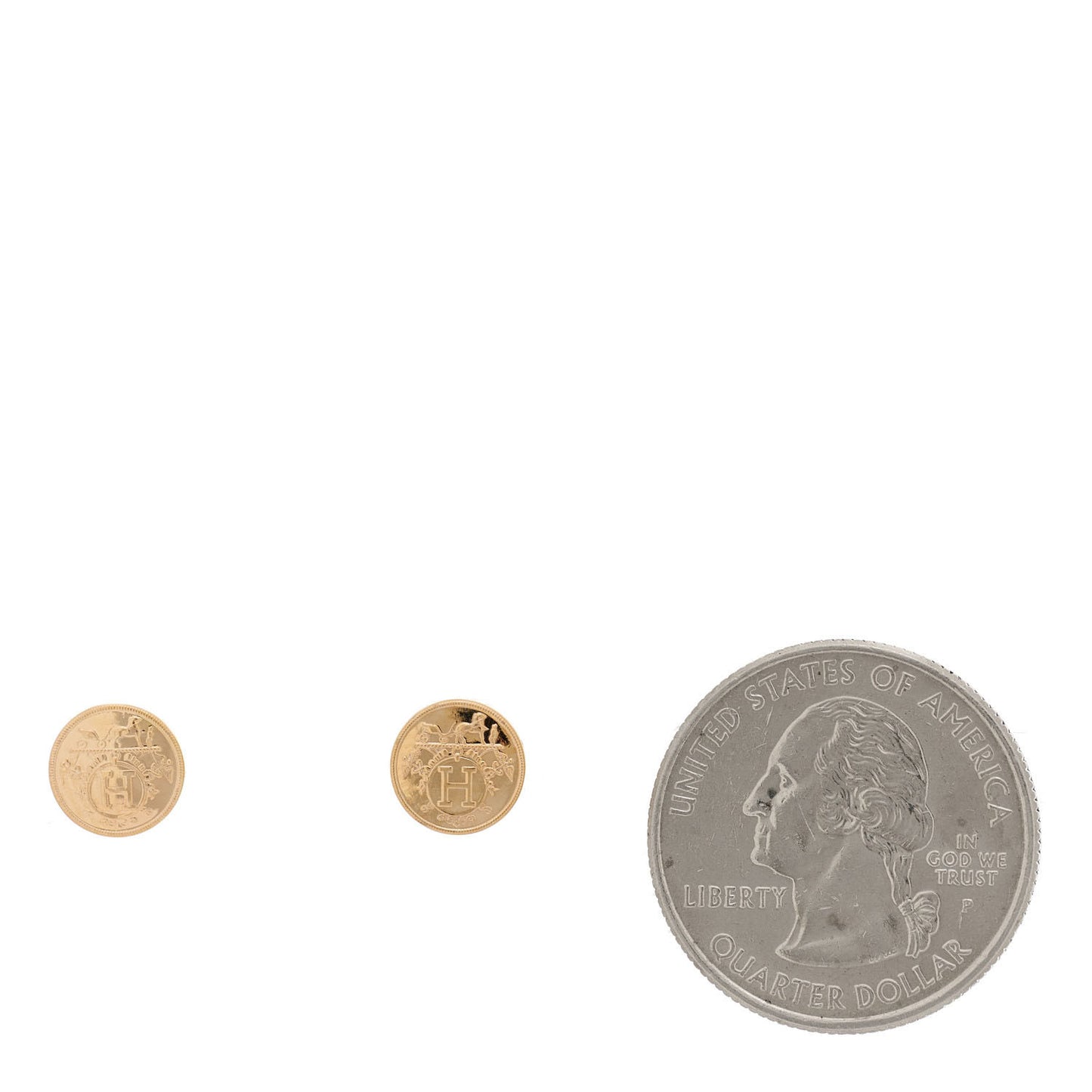 18K Rose Gold TPM Ex-Libris Stud Earrings
