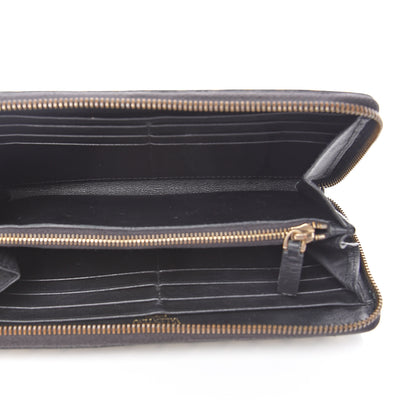 Valentino Garavani Calfskin Rockstud Zip Around Wallet Black 4 of 14