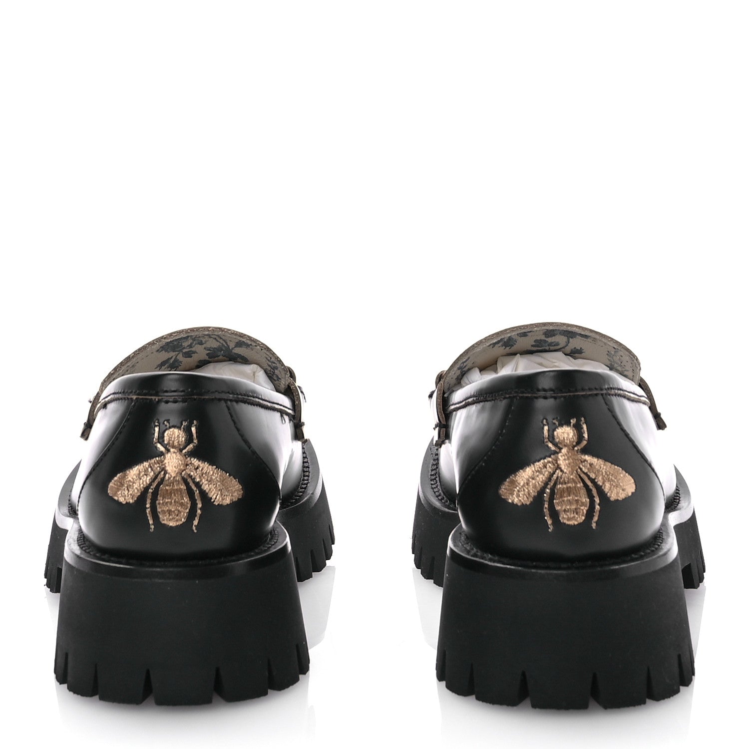 Gucci Cordovan Lux Womens Harald Horsebit 25mm Platform Loafers 35.5 Black 5 of 10