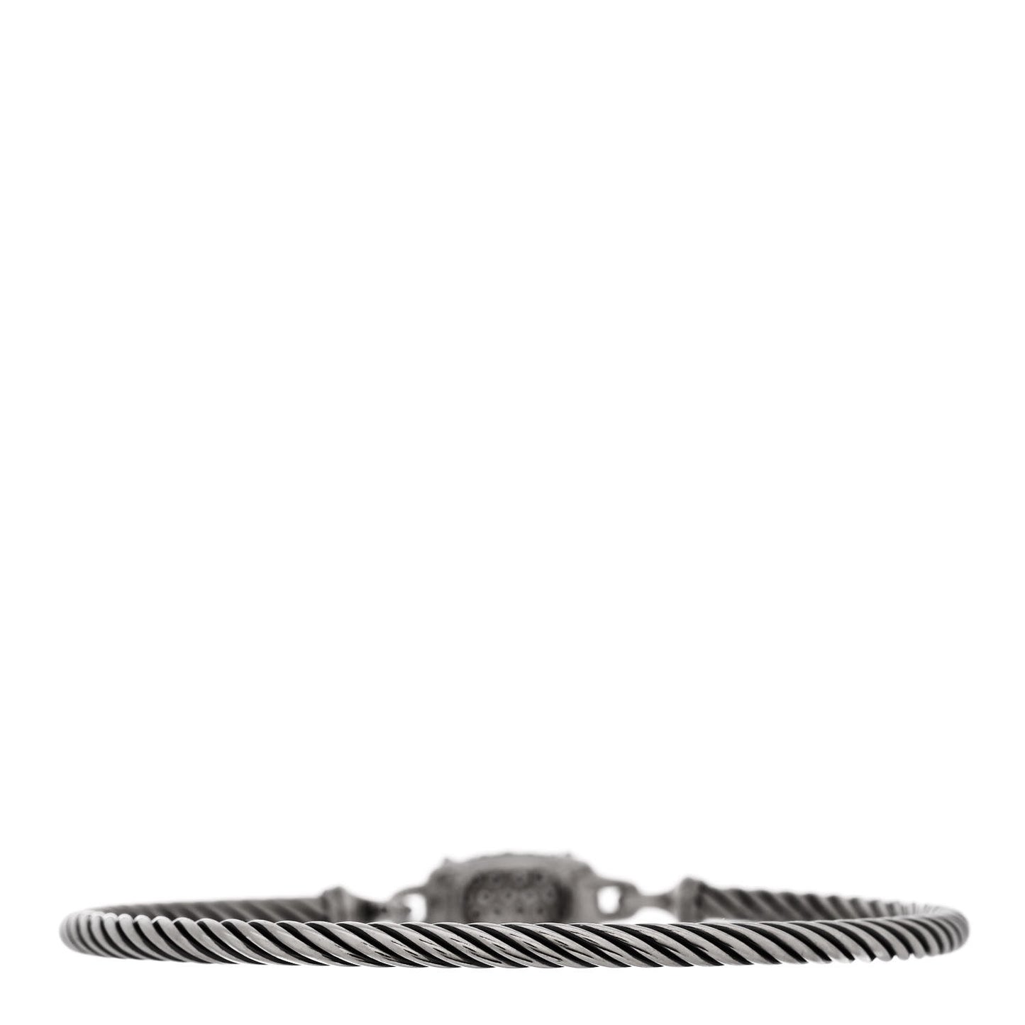 Sterling Silver Diamond 3mm Petite Wheaton Bracelet