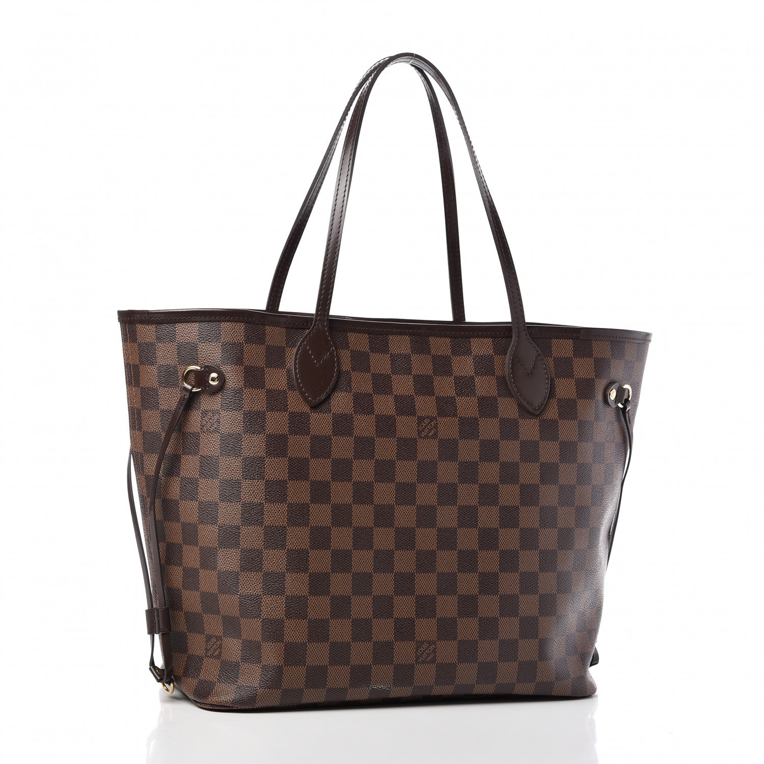 Louis Vuitton Damier Ebene Neo Neverfull MM Rose Ballerine 3 of 9