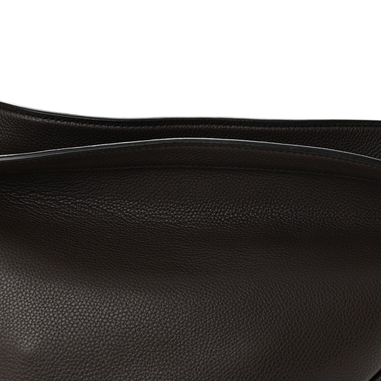 The Row Grained Calfskin Large Slouchy Banana Bag Brunette 8 of 10