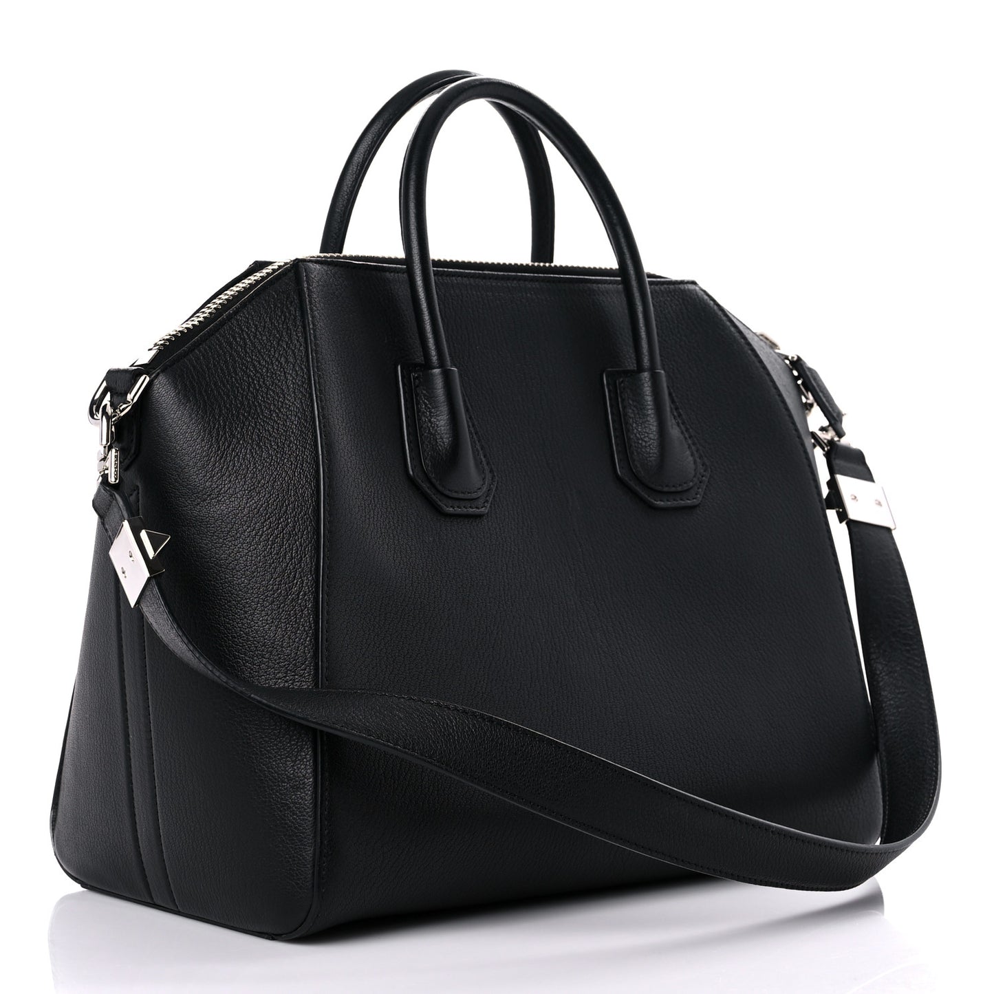 Sugar Goatskin Medium Antigona Black