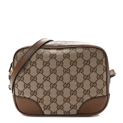 Gucci Monogram Mini Bree Messenger Bag Beige Tabacco 1 of 15