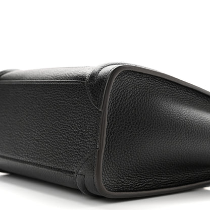Celine Drummed Calfskin Nano Luggage Black 11 of 11