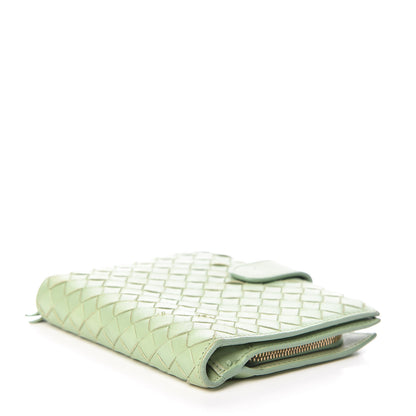 Bottega Veneta Nappa Intrecciato French Flap Wallet Green 4 of 15