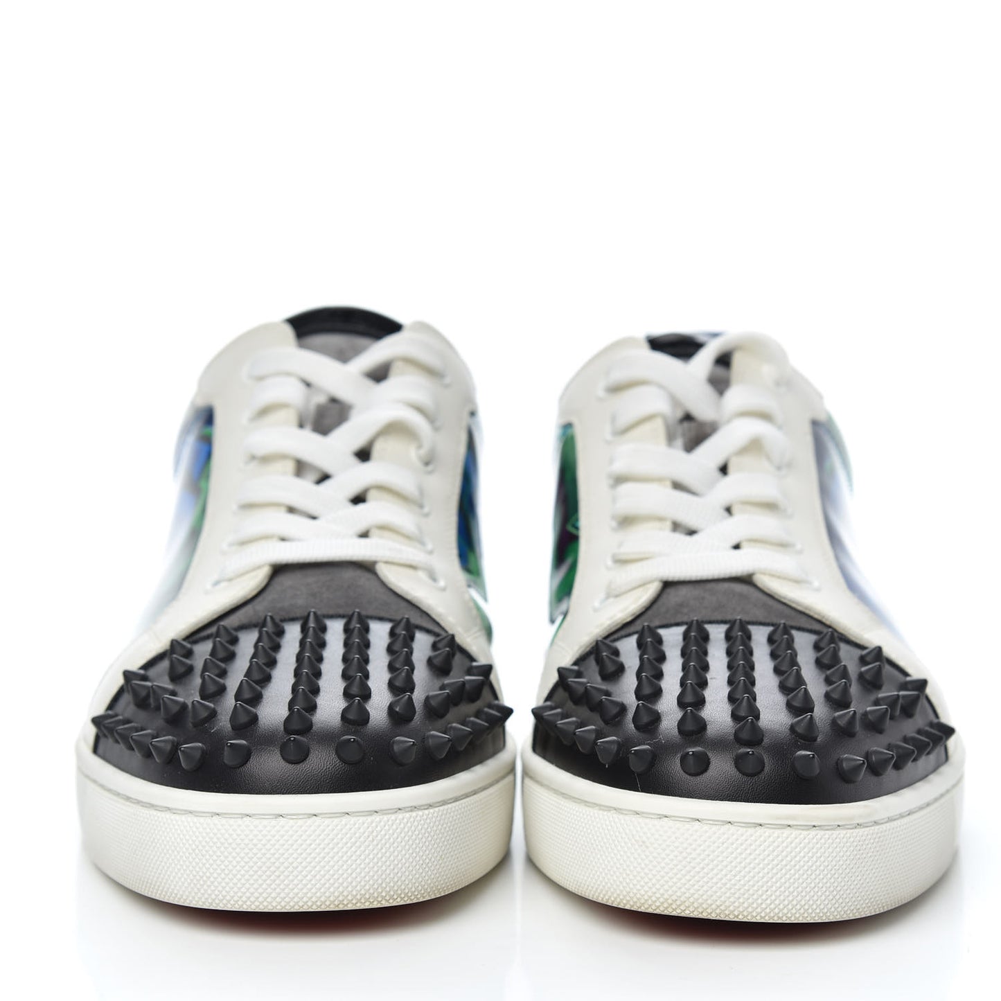 Calfskin Patent Mens Louis Junior Spikes Orlato Flat Sneakers 46.5 Version Multi