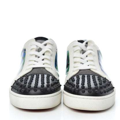 Christian Louboutin Calfskin Patent Mens Louis Junior Spikes Orlato Flat Sneakers 46.5 Version Multi 2 of 9