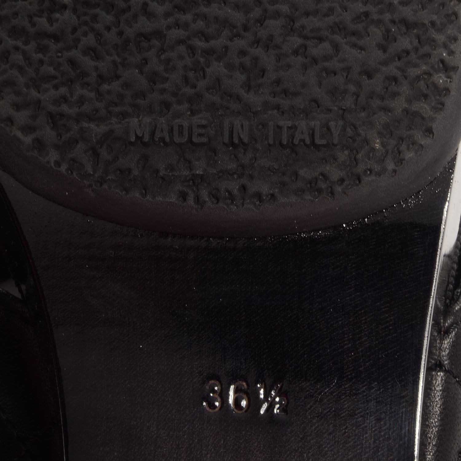 Chanel Lambskin Quilted CC Turnlock Sandals 36.5 Black 8 of 8
