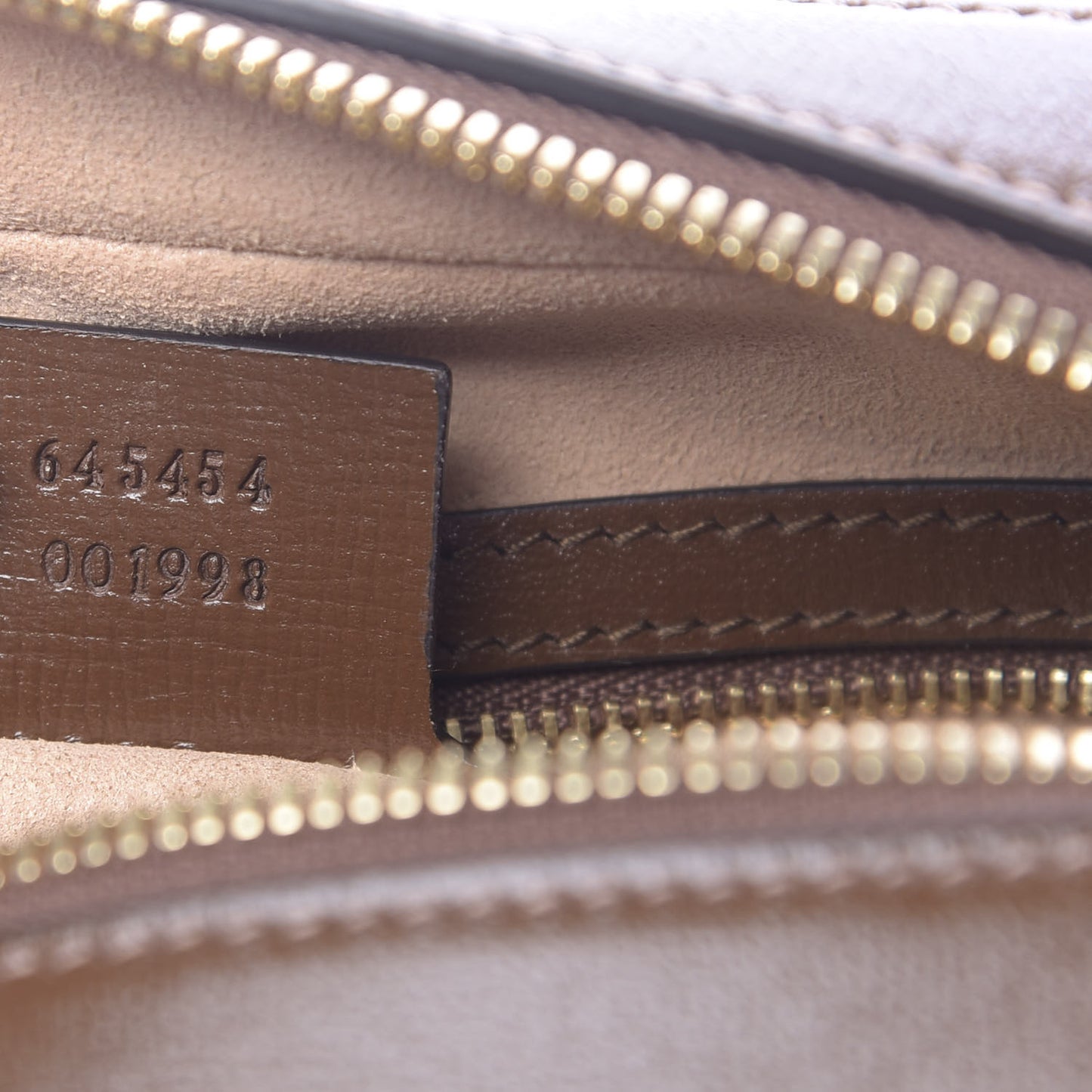 GG Supreme Monogram Small Horsebit 1955 Shoulder Bag Beige Brown Sugar