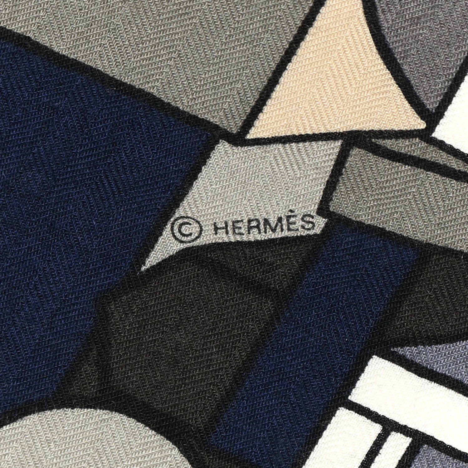 Hermes Cashmere Silk Lettres en Boite Scarf 140 4 of 6
