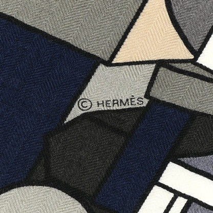 Hermes Cashmere Silk Lettres en Boite Scarf 140 4 of 6