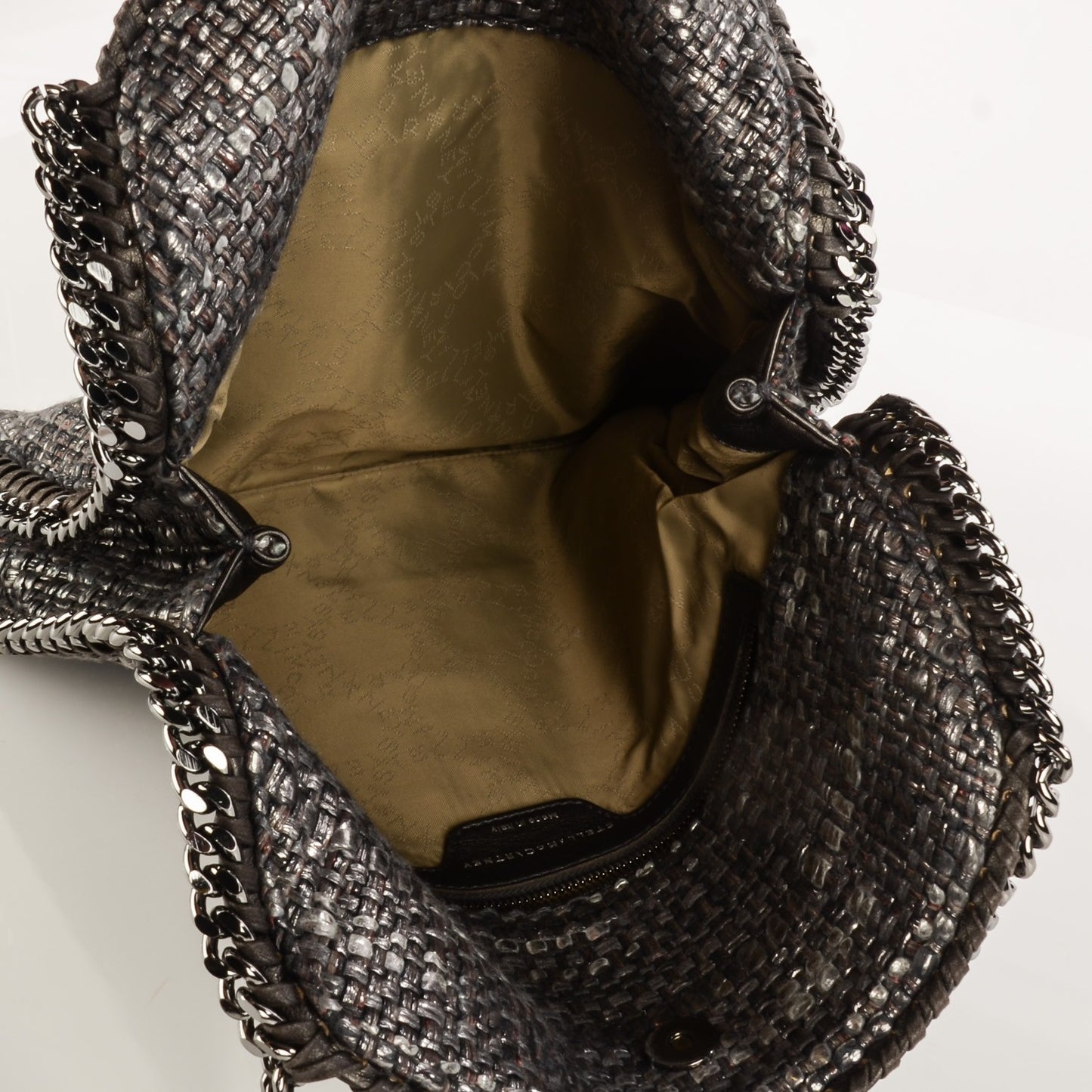 Metallic Woven Boucle Falabella Pewter