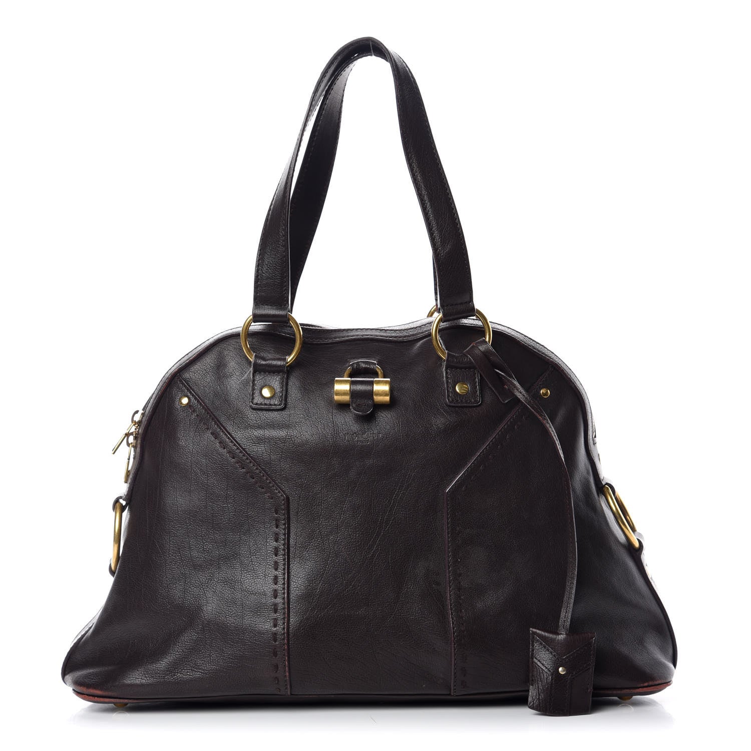 Saint Laurent Calfskin Medium Muse Dark Brown 1 of 26