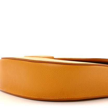 Celine Grained Calfskin Small Trotteur Saffron 8 of 9