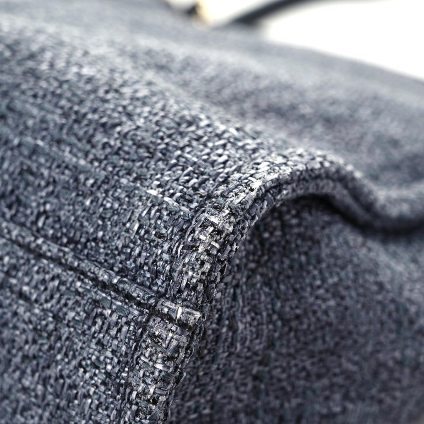 Lurex Boucle Mini Deauville Tote Blue