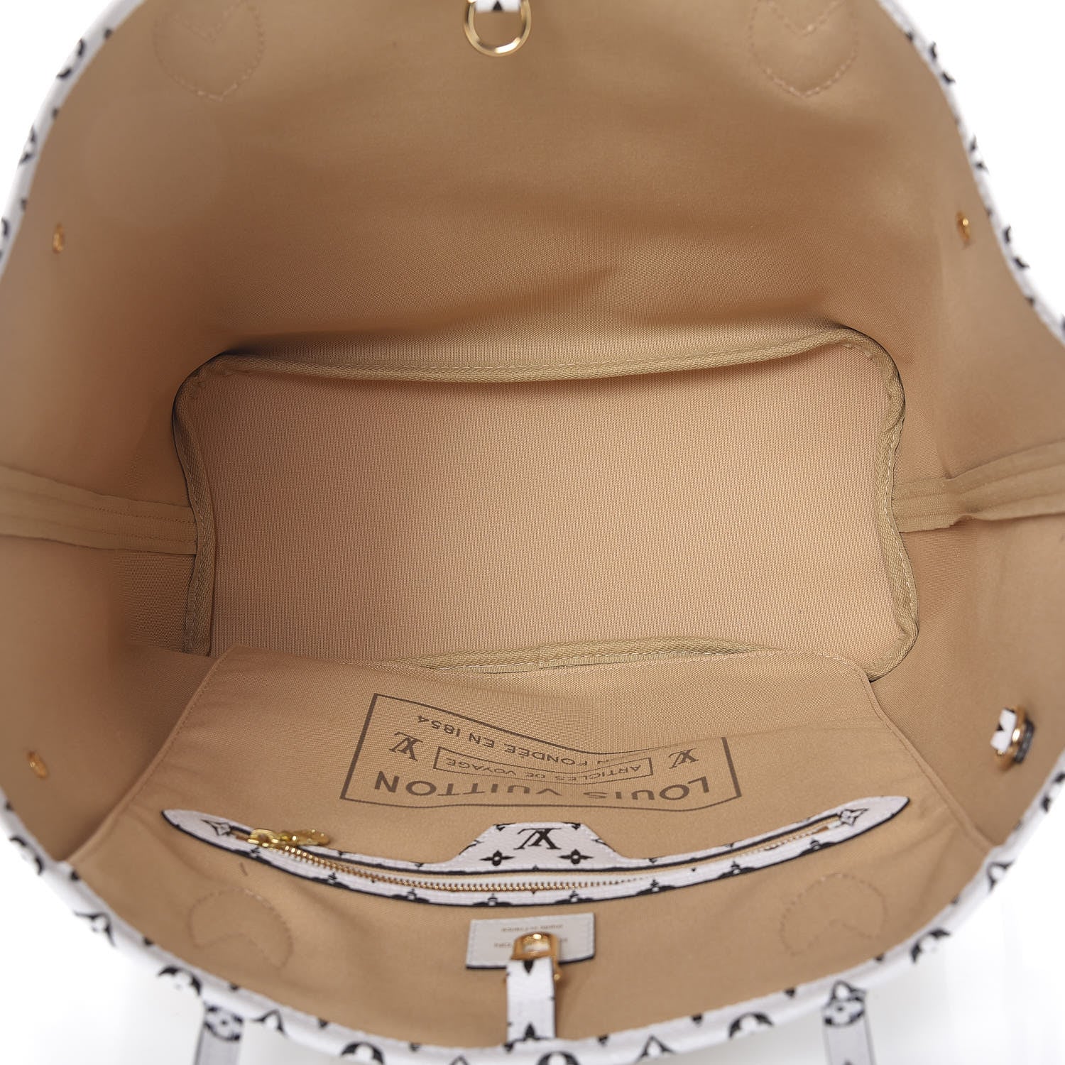 Louis Vuitton Monogram Giant Neverfull MM Kaki 5 of 9