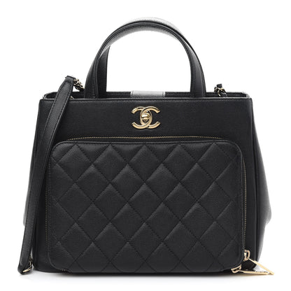 Chanel Caviar Quilted Small Business Affinity Shopping Bag Black 1 of 9