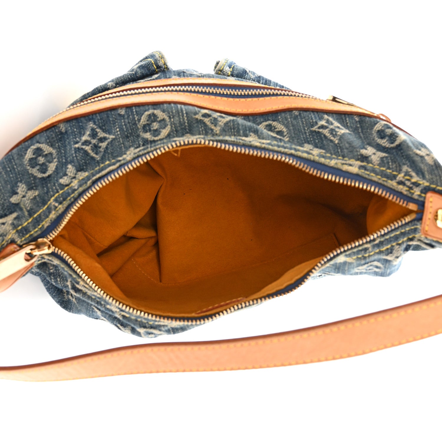 Louis Vuitton Monogram Denim Baggy PM Blue 6 of 11