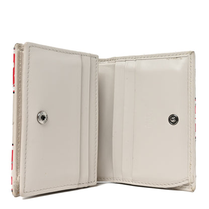 Gucci Calfskin Matelasse Diagonal GG Apple GG Marmont Card Case Wallet Ivory 5 of 10
