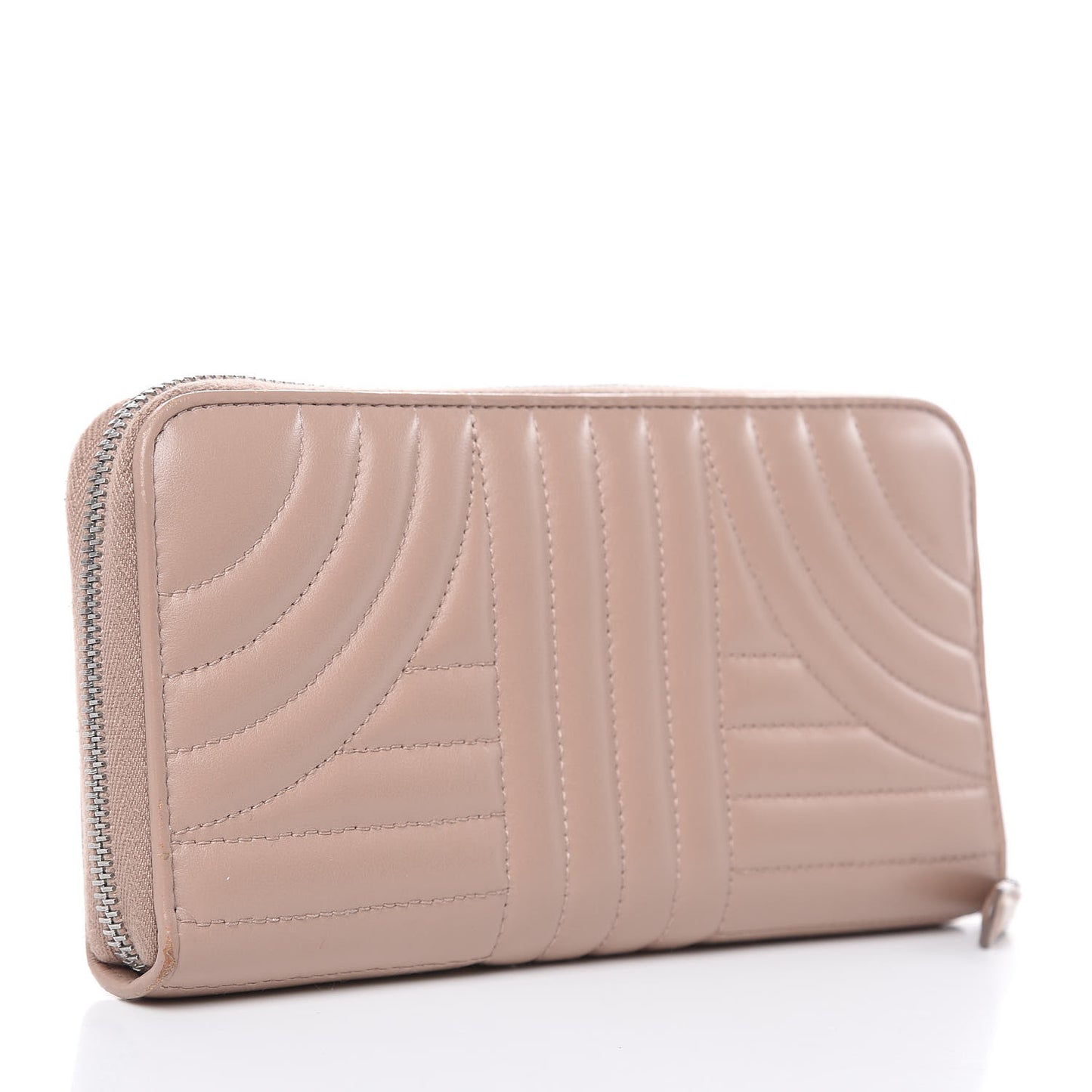 Soft Calfskin Diagramme Zip Around Wallet Cipria