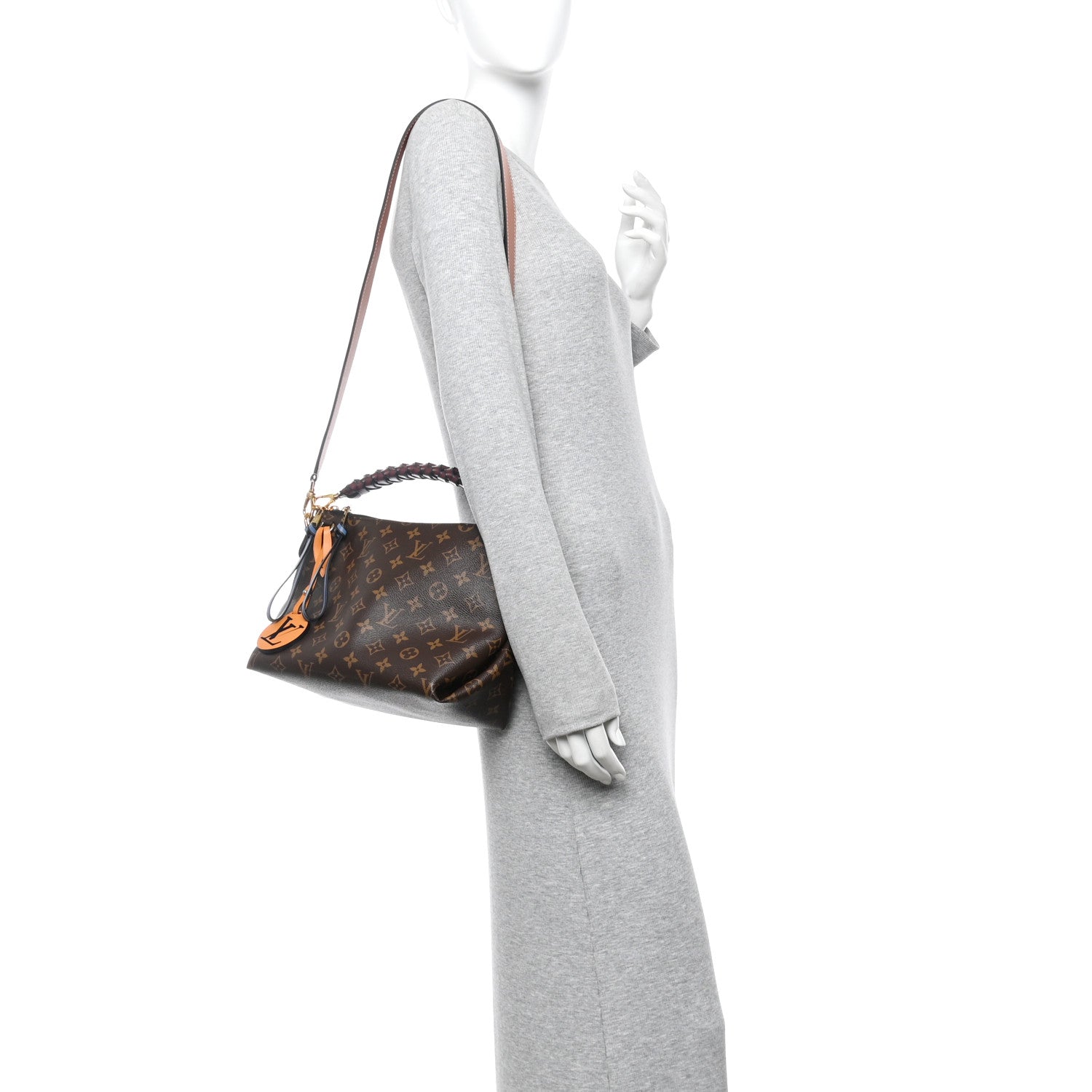 Louis Vuitton Monogram Beaubourg Hobo Mini Bordeaux Red Peach Safran Blue Jean Blue 2 of 15