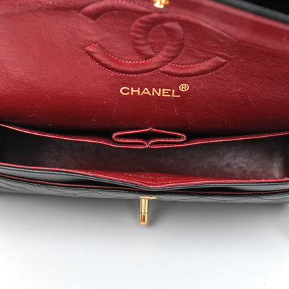Chanel Lambskin Quilted Medium Double Flap Black 4 of 5