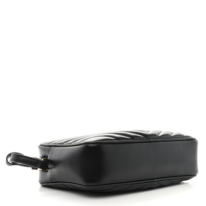 Saint Laurent Calfskin Matelasse Monogram Lou Camera Bag Black 4 of 11