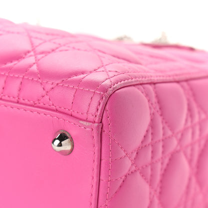 Christian Dior Lambskin Cannage Large Lady Dior Pink 8 of 12