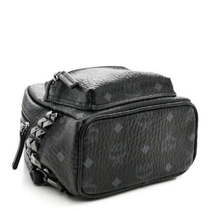 MCM Visetos Side Stud X-Mini Stark Bebe Boo Backpack Black 4 of 9