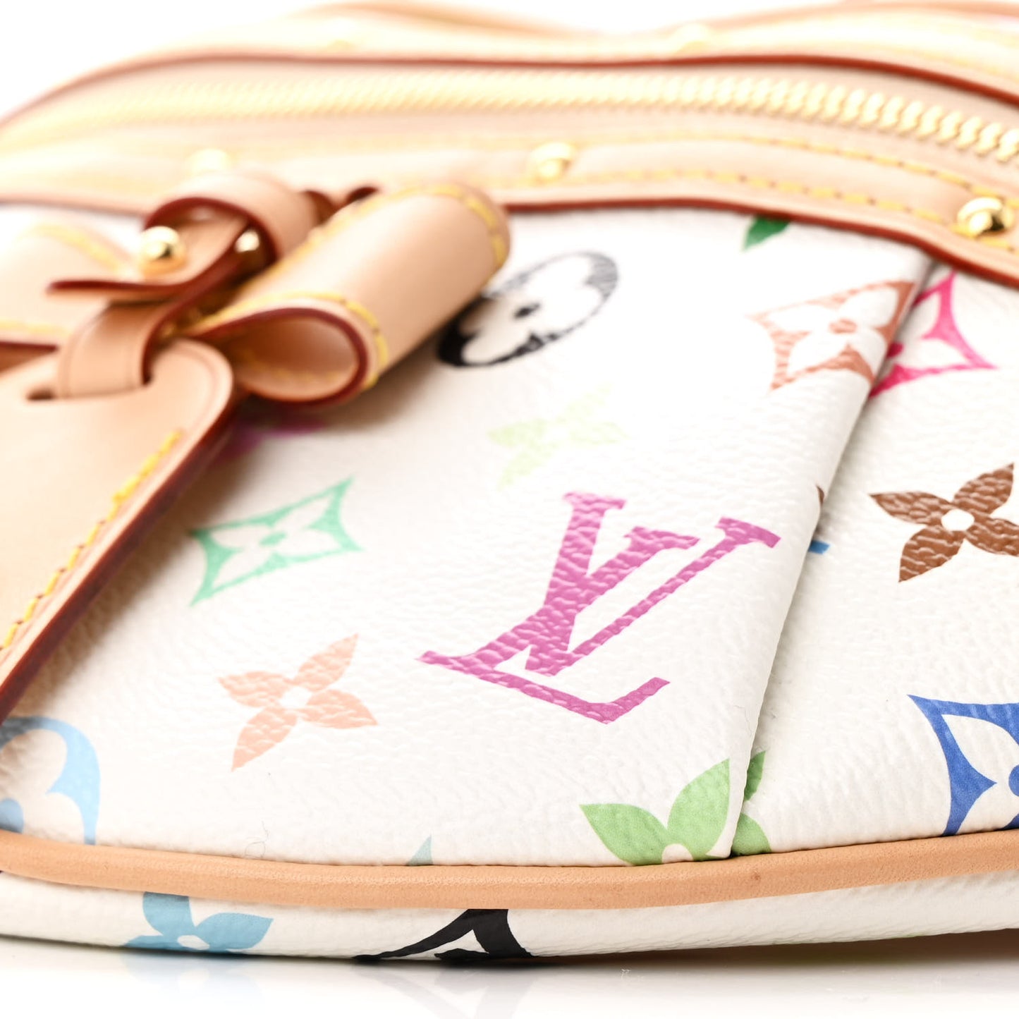 LV X TM Monogram Multicolor High Rise Bumbag White