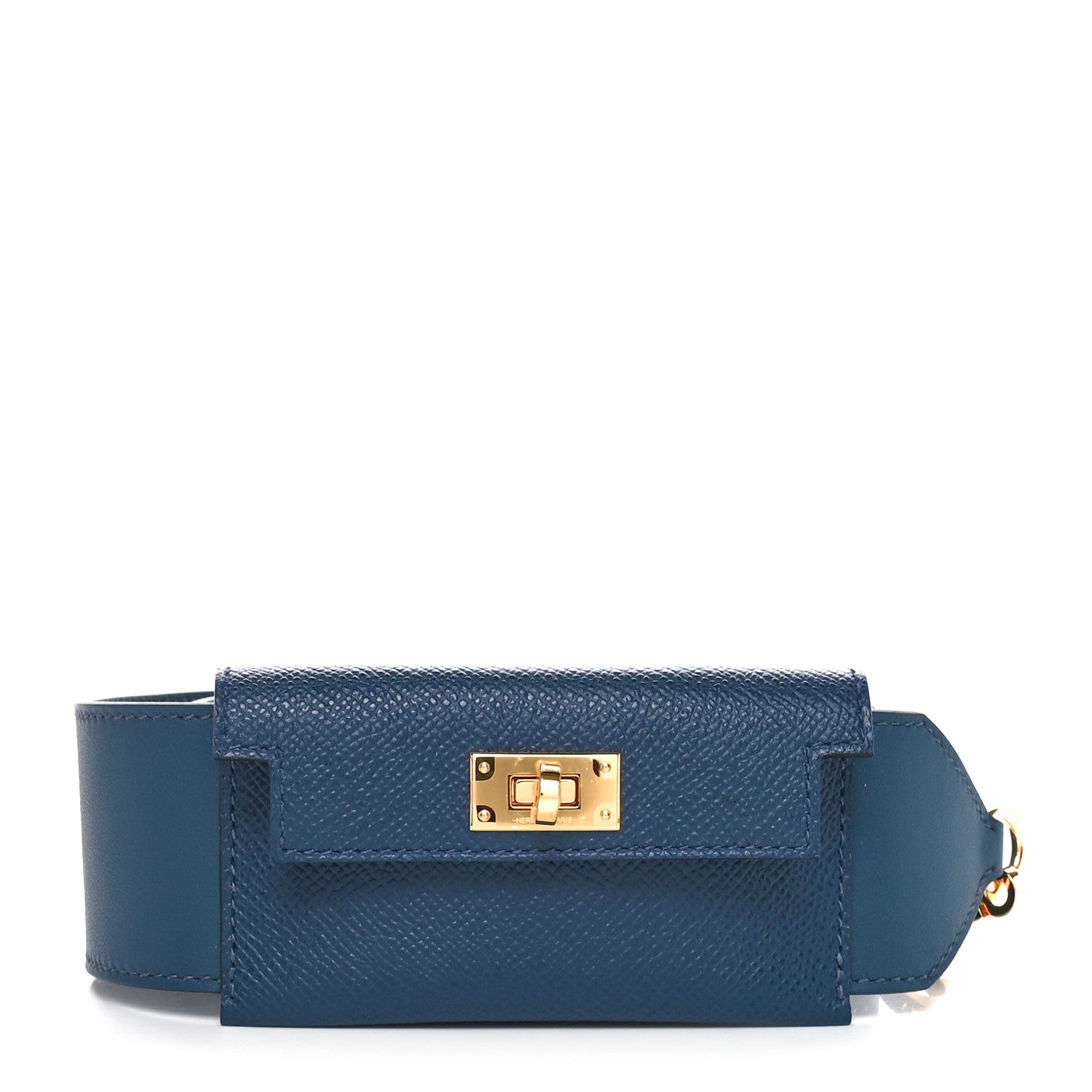 Hermes Swift Epsom Pocket Kelly Shoulder Strap Bleu de Prusse 1 of 8