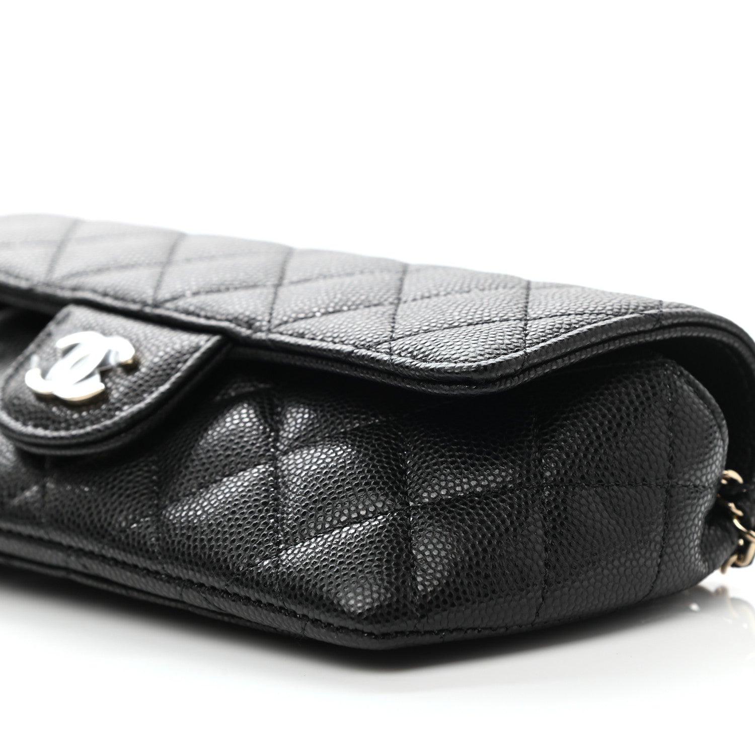 Chanel Caviar Quilted Glasses Case With Chain Black 10 of 11