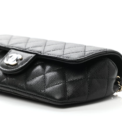 Chanel Caviar Quilted Glasses Case With Chain Black 10 of 11