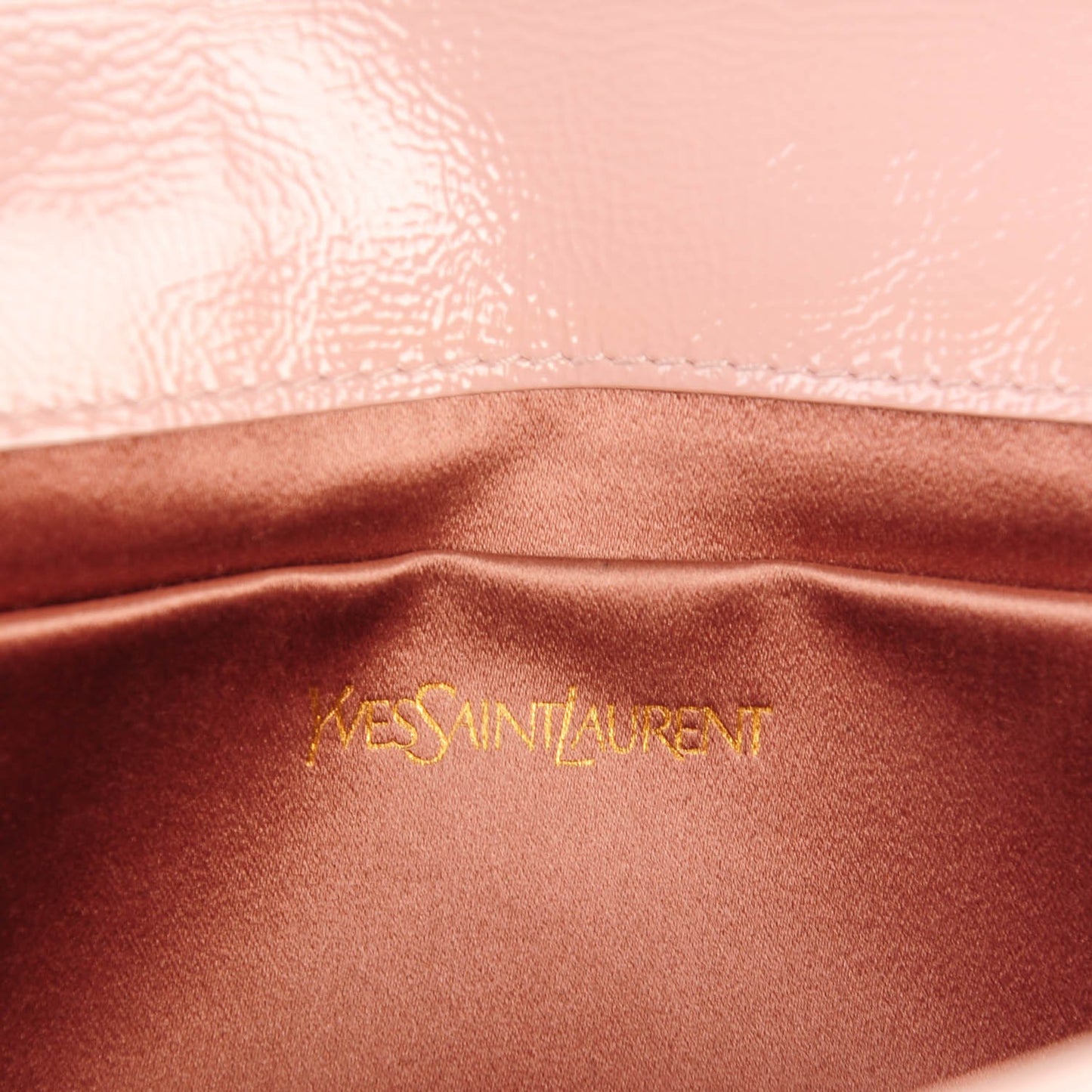 Textured Patent Large Belle De Jour Clutch Dragee