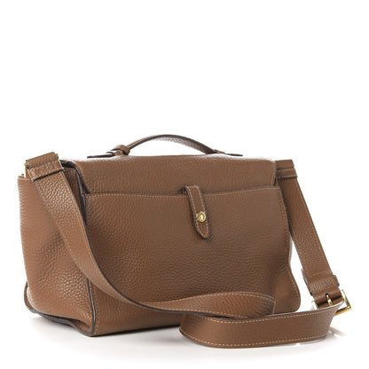 Prada Vitello Daino Sound Twin Pocket Satchel Brandy 3 of 10