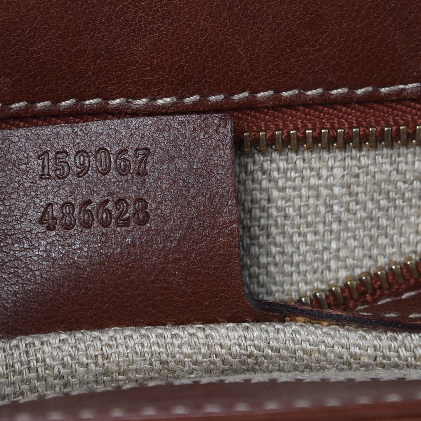 Canvas Pigna Print Peggy Bamboo Top Handle Bag Brown