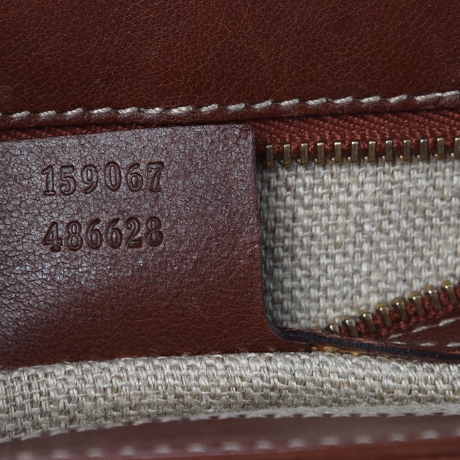 Gucci Canvas Pigna Print Peggy Bamboo Top Handle Bag Brown 7 of 13