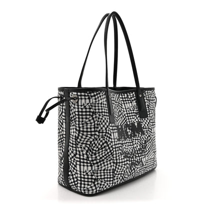 MCM Visetos Medium Liz Reversible Shopper Tote Black 6 of 18