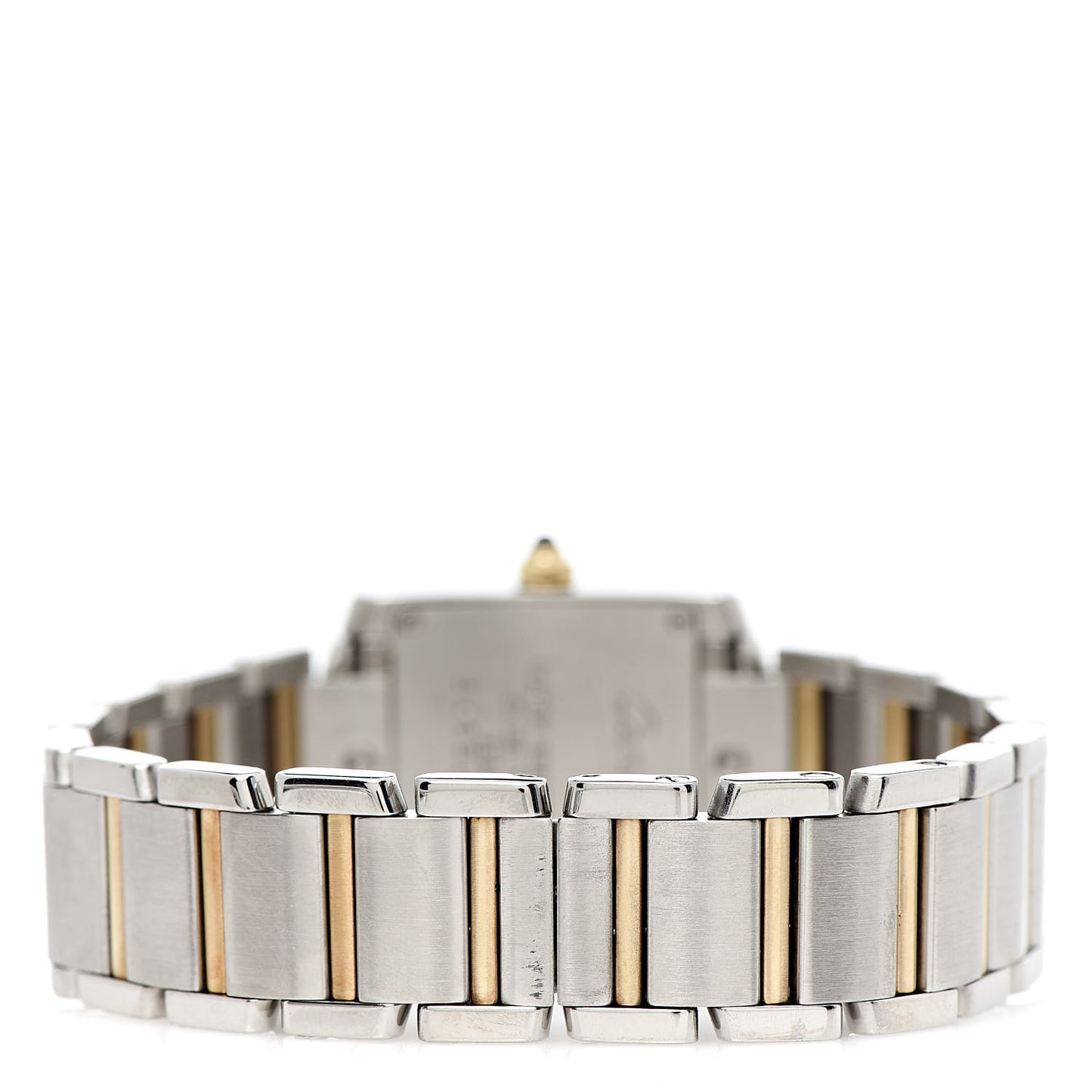 Stainless Steel 18K Yellow Gold 20mm Tank Francaise Quartz Watch