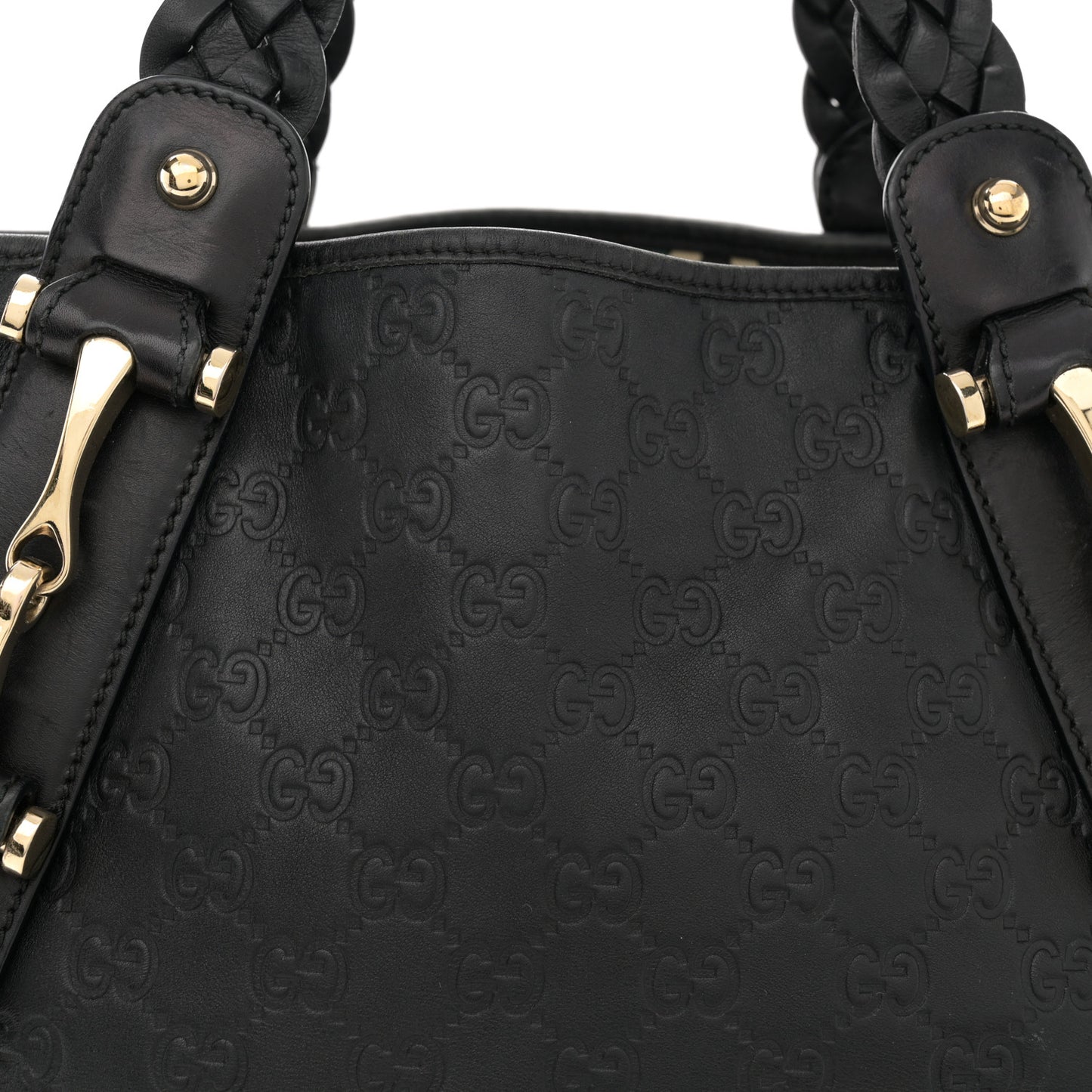 Guccissima Small Pelham Shoulder Bag Black