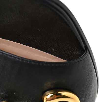 Gucci Nappa Horsebit 75mm Slide Sandals 39 Black 16 of 17