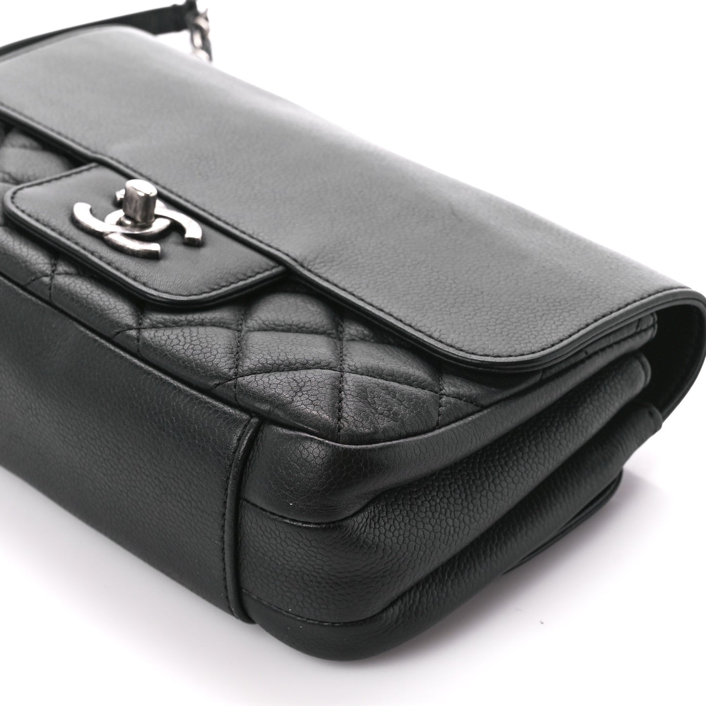 Caviar All About Flap Bag Black