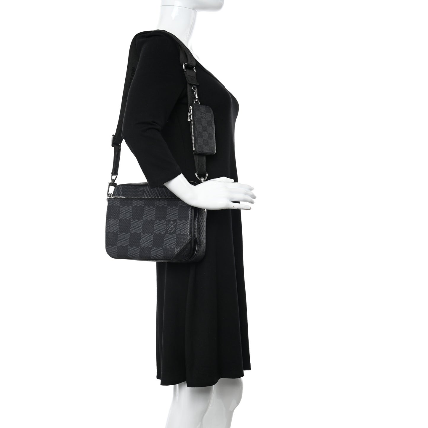 Damier Graphite 3D Trio Messenger