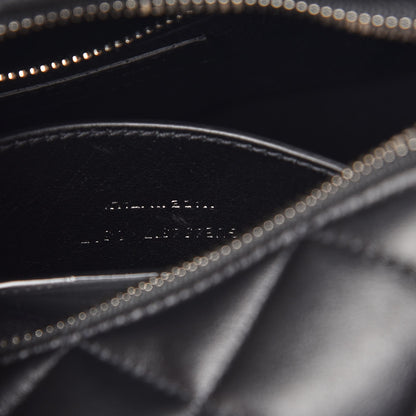 Saint Laurent Calfskin Y Quilted Monogram Small Loulou Bowling Bag Black 7 of 7