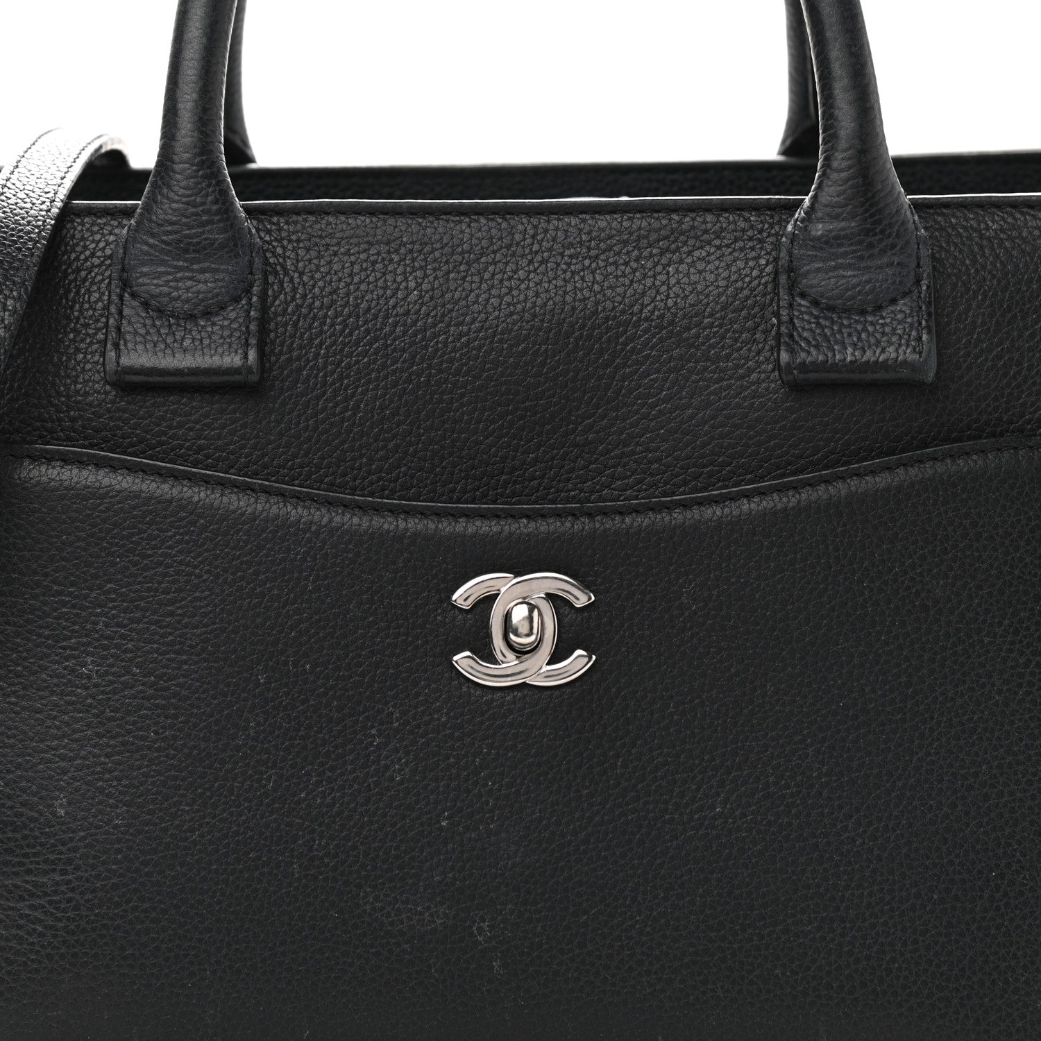 Chanel Grained Calfskin Small Neo Executive Shopper Tote Black 8 of 17